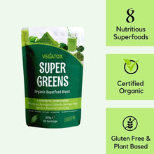 Load image into Gallery viewer, Super Greens Powder for Gut Health, Detox &amp; Energy | Vegatox
